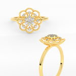 Load image into Gallery viewer, Delicate Flower Diamond Ring