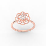 Load image into Gallery viewer, Delicate Flower Diamond Ring