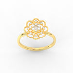 Load image into Gallery viewer, Delicate Flower Diamond Ring