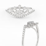 Load image into Gallery viewer, Evil Eye Diamond Ring