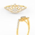 Load image into Gallery viewer, Evil Eye Diamond Ring