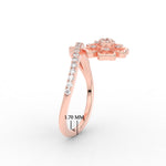 Load image into Gallery viewer, Delicate Flower Real Diamond Engagement Ring