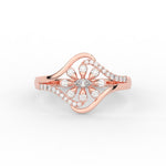 Load image into Gallery viewer, Delicate Flower Design Diamond Ring