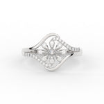Load image into Gallery viewer, Delicate Flower Design Diamond Ring