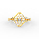 Load image into Gallery viewer, Delicate Flower Design Diamond Ring