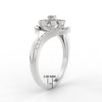 Load image into Gallery viewer, Delicate Flower Design Diamond Ring