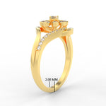 Load image into Gallery viewer, Delicate Flower Design Diamond Ring