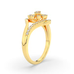 Load image into Gallery viewer, Delicate Flower Design Diamond Ring
