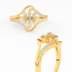 Load image into Gallery viewer, Delicate Flower Design Diamond Ring