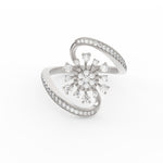 Load image into Gallery viewer, Swirl Diamond Cocktail Ring