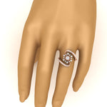 Load image into Gallery viewer, Swirl Diamond Cocktail Ring