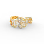 Load image into Gallery viewer, 2 Row Real Diamond Daily Wear Ring