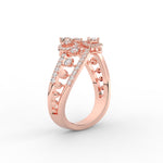 Load image into Gallery viewer, 2 Row Real Diamond Daily Wear Ring