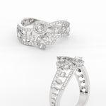 Load image into Gallery viewer, 2 Row Real Diamond Daily Wear Ring