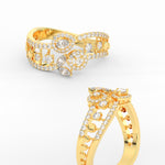 Load image into Gallery viewer, 2 Row Real Diamond Daily Wear Ring