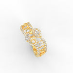 Load image into Gallery viewer, 2 Row Real Diamond Daily Wear Ring