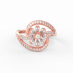 Load image into Gallery viewer, Swirl Delicate Diamond Ring