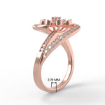 Load image into Gallery viewer, Swirl Delicate Diamond Ring