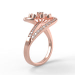 Load image into Gallery viewer, Swirl Delicate Diamond Ring