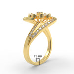 Load image into Gallery viewer, Swirl Delicate Diamond Ring
