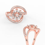 Load image into Gallery viewer, Swirl Delicate Diamond Ring
