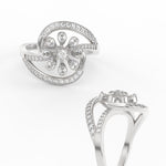 Load image into Gallery viewer, Swirl Delicate Diamond Ring