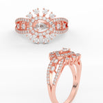 Load image into Gallery viewer, Cluster Cocktail Diamond Ring