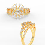 Load image into Gallery viewer, Cluster Cocktail Diamond Ring