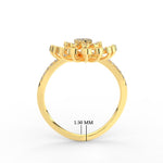 Load image into Gallery viewer, Cluster Indian Style Diamond Ring