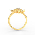 Load image into Gallery viewer, Cluster Indian Style Diamond Ring