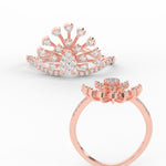 Load image into Gallery viewer, Cluster Indian Style Diamond Ring