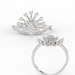 Load image into Gallery viewer, Cluster Indian Style Diamond Ring