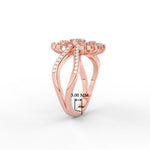 Load image into Gallery viewer, Real Diamond Split Shank Engagement Ring