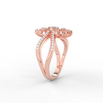 Load image into Gallery viewer, Real Diamond Split Shank Engagement Ring