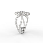 Load image into Gallery viewer, Real Diamond Split Shank Engagement Ring
