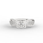 Load image into Gallery viewer, Invisible Set Princess Cut Diamond Ring