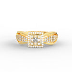 Load image into Gallery viewer, Invisible Set Princess Cut Diamond Ring