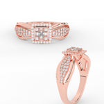 Load image into Gallery viewer, Invisible Set Princess Cut Diamond Ring