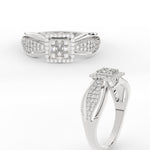 Load image into Gallery viewer, Invisible Set Princess Cut Diamond Ring