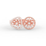 Load image into Gallery viewer, Wide Real Diamond Cocktail Ring