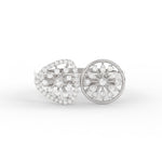 Load image into Gallery viewer, Wide Real Diamond Cocktail Ring