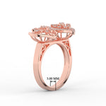 Load image into Gallery viewer, Wide Real Diamond Cocktail Ring