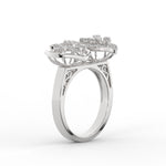 Load image into Gallery viewer, Wide Real Diamond Cocktail Ring
