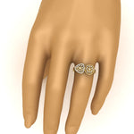 Load image into Gallery viewer, Wide Real Diamond Cocktail Ring