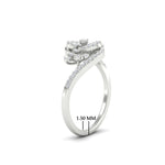 Load image into Gallery viewer, Intertwined Real Diamond Engagement Ring