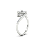 Load image into Gallery viewer, Intertwined Real Diamond Engagement Ring