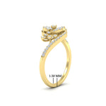 Load image into Gallery viewer, Intertwined Real Diamond Engagement Ring