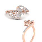 Load image into Gallery viewer, Intertwined Real Diamond Engagement Ring