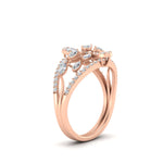Load image into Gallery viewer, Illusion Set Pear Diamond Cocktail Diamond Ring