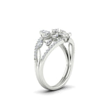 Load image into Gallery viewer, Illusion Set Pear Diamond Cocktail Diamond Ring